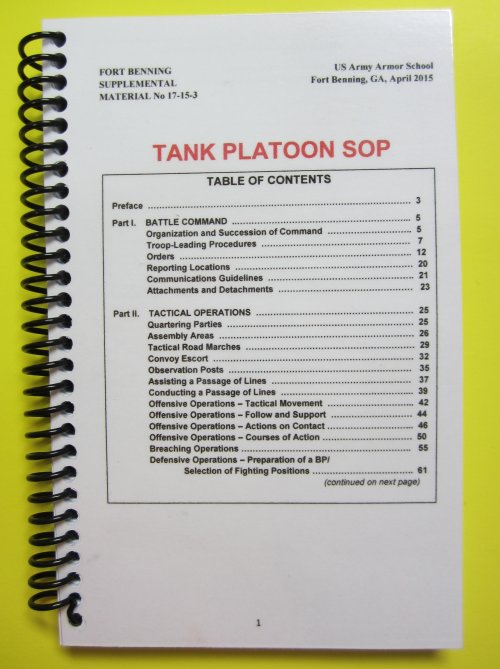 Tank Platoon SOP